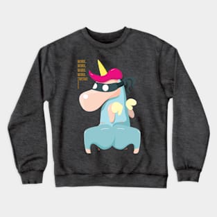 Unicorn Twerk Ninja Crewneck Sweatshirt